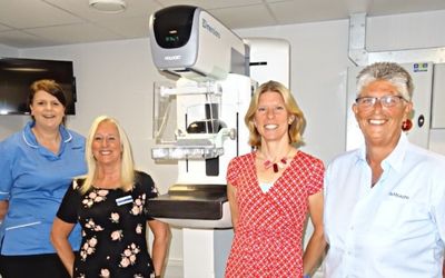 New digital hologic mammogram room at North and East Devon Breast Screening